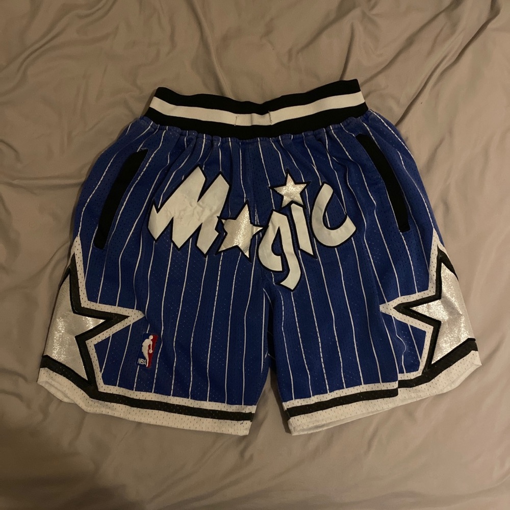 VINTAGE JUST DON ORLANDO MAGICS MESH SHORTS SMALL MENS